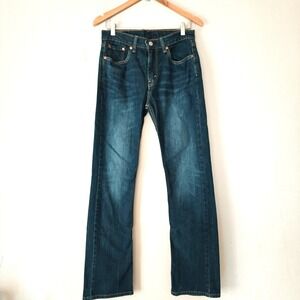 Levis 527 Slim Low Rise Bootcut R Tab Jeans Dark Wash Feminine Denim 30x32